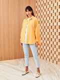 Düz Uzun Kollu Oversize Poplin Kadın Gömlek Tunik