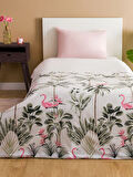LCW HOME Karişik Flamingo Baskılı Tek Kişilik Nevresim 160x220 cm