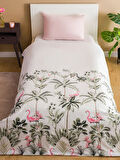 LCW HOME Karişik Flamingo Baskılı Tek Kişilik Nevresim 160x220 cm