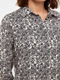 Desenli Kadın Gömlek Tunik