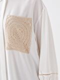 Nakışlı Uzun Kollu Oversize Kadın Gömlek Tunik