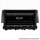 Araç Multimedya Honda Civic Fc5 Android 12 Carplay 4Gb Ram + 64Gb Hdd Navigasyon Ekran MYW