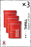 Thrill Elastik Lifli Gum Şekillendirici Orta Tutuş 100ml x 3 Adet | Parlaklık Veren Gum Wax