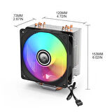 EK-Tech S40 Kule Tipi Rgb Fan Amd-Intel Işlemci Soğutucu