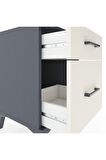 Hyperion Komodin 2 Çekmeceli 44x44x64 Antrasit-Aytaşı