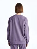 Bisiklet Yaka Oversize Kadın Sweatshirt
