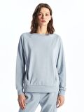 Bisiklet Yaka Oversize Kadın Sweatshirt