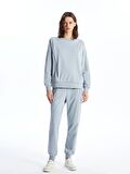 Bisiklet Yaka Oversize Kadın Sweatshirt