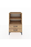 Hyperion Komodin 2 Raflı 2 Çekmeceli 60x44x96 Çam-Çam