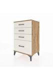 Hyperion Komodin 4 Çekmeceli 60x44x96 Çam-Aytaşı