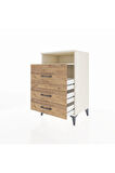 Hyperion Komodin Tek Raflı 3 Çekmeceli 60x44x96 Aytaşı-Çam