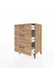 Hyperion Komodin 3 Çekmeceli 60x44x96 Çam-Çam