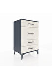 Hyperion Komodin 4 Çekmeceli 60x44x96 Antrasit-Aytaşı
