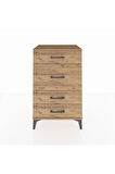 Hyperion Komodin 4 Çekmeceli 60x44x96 Çam-Çam
