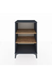 Hyperion Komodin 2 Raflı 60x44x96 Antrasit-Çam