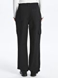 Standart Fit Gabardin Kadın Kargo Pantolon