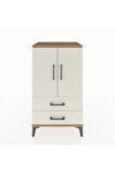 Hyperion Komodin 2 Raflı 2 Çekmeceli 2 Kapaklı 60x44x106 Çam-Aytaşı