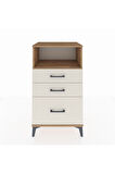 Hyperion Komodin Tek Raflı 3 Çekmeceli 60x44x106 Çam-Aytaşı