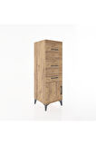 Hyperion Dolap 3 Çekmeceli Tek Kapaklı 44x44x134 Çam-Çam