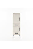 Hyperion Dolap 3 Raflı 2 Çekmeceli 2 Kapaklı 44x44x134 Aytaşı-Aytaşı