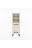 Hyperion Dolap 3 Raflı 2 Çekmeceli Tek Kapaklı 44x44x134 Aytaşı-Aytaşı