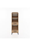 Hyperion Dolap 3 Raflı 2 Çekmeceli 44x44x134 Çam-Çam