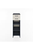 Hyperion Dolap 2 Raflı 2 Çekmeceli 44x44x134 Antrasit-Aytaşı