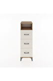 Hyperion Dolap Tek Raflı 3 Çekmeceli 44x44x134 Çam-Aytaşı