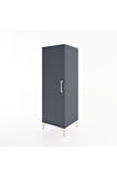 Hyperion Dolap Tek Kapaklı Tek Askılı 44x44x134 Antrasit-Antrasit