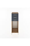 Hyperion Dolap 3 Çekmeceli 44x44x134 Çam-Antrasit