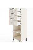 Hyperion Dolap Tek Raflı 4 Çekmeceli 44x44x134 Aytaşı-Aytaşı