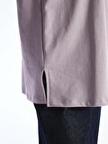Bisiklet Yaka Düz Oversize Kadın Sweatshirt Tunik