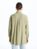 Düz Uzun Kollu Oversize Kadın Gömlek Tunik