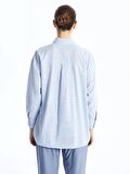 Çizgili Oversize Kadın Gömlek Tunik