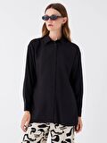 Düz Uzun Kollu Oversize Kadın Gömlek Tunik