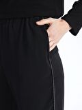 Beli Lastikli Düz Geniş Paça Kadın Pantolon