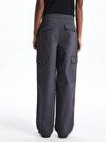 Standart Fit Gabardin Kadın Kargo Pantolon