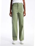 Standart Fit Gabardin Kadın Kargo Pantolon