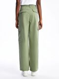 Standart Fit Gabardin Kadın Kargo Pantolon