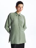 Düz Oversize Kadın Gömlek Tunik
