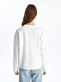 Bisiklet Yaka Oversize Kadın Sweatshirt