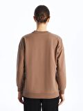 Bisiklet Yaka Mickey Mouse Baskılı Kadın Sweatshirt Tunik