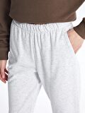 Kadın Beli Lastikli Düz Jogger Eşofman Altı