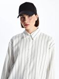 Çizgili Oversize Kadın Gömlek Tunik