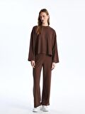 Bisiklet Yaka Oversize Kadın Sweatshirt