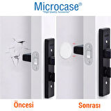 Microcase Darbe Önleyici Yapışkanlı Silikon Kapı Kolu Stoperi Tamponu Yuvarlak Tasarım - ŞEFFAF AL5006 3 Adet