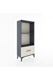 Hyperion Dolap 2 Raflı Tek Çekmeceli 60x44x134 Antrasit-Aytaşı
