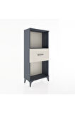 Hyperion Dolap Tek Raflı Tek Çekmeceli 60x44x134 Antrasit-Aytaşı