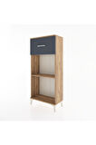 Hyperion Dolap Tek Raflı Tek Çekmeceli 60x44x134 Çam-Antrasit