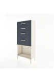 Hyperion Dolap 4 Çekmeceli 60x44x134 Aytaşı-Antrasit